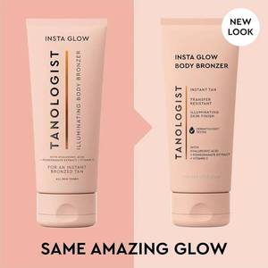 lot 63376 image: Insta Glow Body Bronzer, Instant Illuminating Self-Tan, Hyaluronic Acid & Vitamin C, Streak-Free, Radiant Finish for All Skin Tones, 5.75 fl oz170 ml Tube - Retail $18