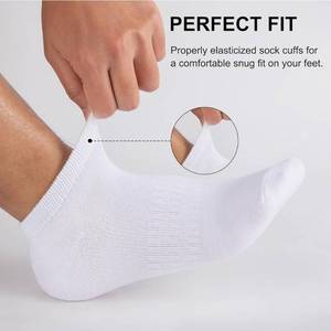 lot 63382 image: Mens Ankle Socks Cotton Running Low Cut Short Thin Breathable Casual Socks 5 Pairs - Retail $10