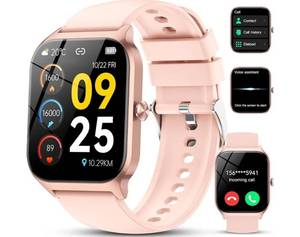 lot 63408 image: Smart Watches for Women, 1.85 HD Smartwatch with 120 Sports ModesHeart RateSleep Monitor, IP68 Waterproof Fitness Tracker with Bluetooth CallingMusic Control for Android iOS - Retail $20