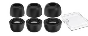 lot 63417 image: Memory Foam Earbud Tips for Samsung Galaxy Buds4 Pro (2026) & Galaxy Buds3 Pro (2024) 3 Pairs SML Ultimate Comfort Noise Canceling Memory Foam Ear Replacement Tip with Portable Storage Box - Retail $21