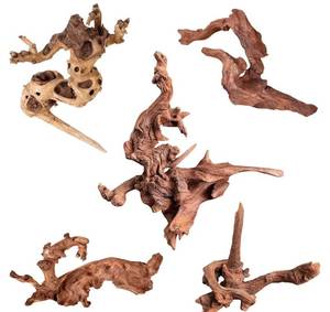 lot 63464 image: Natural Small Coral Driftwood for Aquarium Decor Fish Tank Decorations, Assorted Driftwood Branch 4.5-7.5 5 Pcs, Reptile Decor - Retail $33