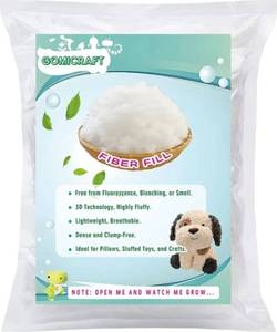 lot 63465 image: Fiberfill Stuffing for Stuffed Animals, 10.6ozfor Crafts, Cushion and Clouds, Premium Quality Fiber Fill Stuffing Machine Washable Polyester - Retail $20