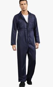 lot 63478 image: Navy Blue Jumpsuit for Men, Adult Coveralls Costume, L - Retail $24