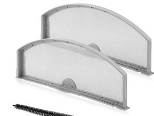 lot 63482 image: 2 Pack WE03X23881 Stainless Steel Dryer Lint Filter Replacement for GE & Hotpoint Dryer, Screen Filter, Replaces AP6031713, WE03X23881, 4476390, PS11763056, EAP11763056 - Retail $14