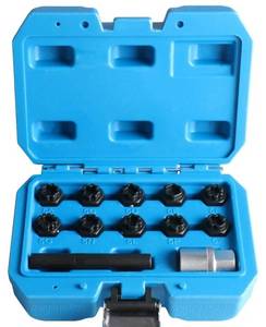 lot 63487 image: 12 PCS Wheel Lock Key Set Compatible with Mercedes Benz, Wheel Lock Lug Nut Removal Kit for Mercedes Benz - Retail $40