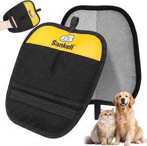 lot 10326 image: Pet Hair Removal Glove for Dogs & Cats, Sankell Upgraded Reusable Electrostatic Pet Hair Remover Glove, Magic Brush Mitt Tool for Couch, Furniture, Bed, Clothing, Carpet, Car Seat