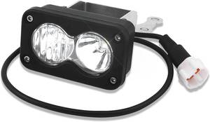 lot 10341 image: Headlight Kit with Mount Bracket Compatible for SurRon Segway X260, Clear White Floodlight dirt bike headlight kit, Sur-ron Accessories (White Light)