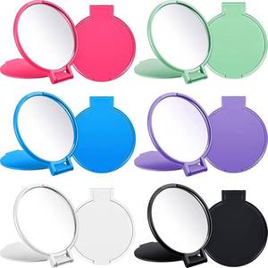 lot 10346 image: Jetec 12 Pieces Compact Mirrors Bulk, Mini Folding Pocket Mirrors for Purse, Small Portable Makeup Stuffs for Travel, Girls, Party Favors, Wedding Birthday Goodie Bags (Classic Colors)