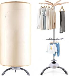 lot 10361 image: Portable Clothes Dryer, 900W Fast Drying & Large Load Capacity for Laundry and Shoes - Compact Mini Dryer Machine for Travel, Apartments, RV, Dorm Beige
