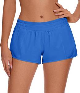 lot 17878 image: Athletic Running Shorts for Women with Zipper Pocket,Soft Lightweight Gym Workout Shorts with Mesh Liner Quick Dry, Size Small