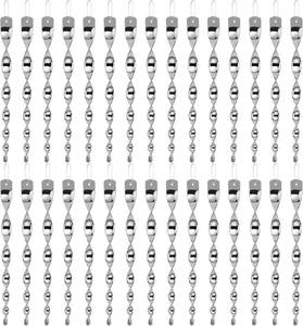 lot 17879 image: Besmon Woodpecker Bird Scare Devices Reflective Scare Rods Control Device to Keep Birds Away from Patio Pool Christmas Reflective Strip Hanging Home as Decoration  (30PCS)
