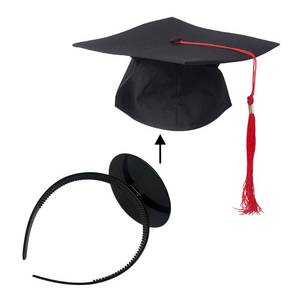 lot 17889 image: ESSAGER Graduation Cap Headband Grad hat decorations Holder decorations Accessory, Anti-Fall Hairband for Students Graduates, Keeps Hairstyle Fixed (Graduation Cap Not Included)