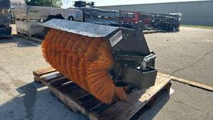 lot 56035 image: Mini Skid Steer Hydraulic Angle Sweeper Attachment