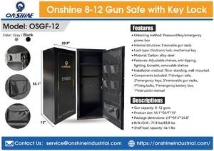 Onshine 8 to 12 Gun Safe with Electronic Keypad and Backup Keys (OSGF-12)
