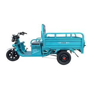 lot 58007 image: Onshine 800 Watt Electric Cargo Tricycle with Tilting Cargo Bed (OSECT-13-BLUE TEAL)