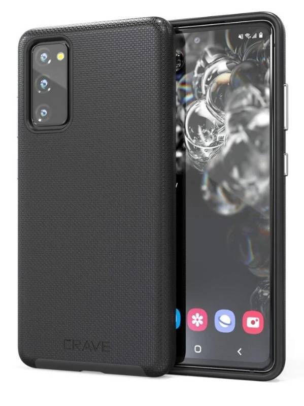 lot 57889 image: Crave for Samsung Galaxy S20 FE Case, Shockproof Protection Dual Layer Case for Samsung Galaxy S20 FE 5G (6.5 inch) - Black - Retail $17