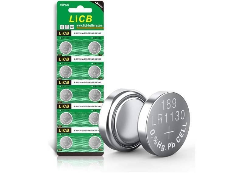 lot 36958 image: 10 Pack LR1130 AG10 Battery 1.5V Long-Lasting Alkaline Button Cell Batteries - Retail $4