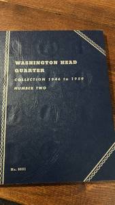 lot 40380 image: Washington Head Quarter Collection 1946-1959 Whitman Album No. 9031