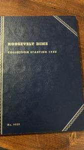 lot 40383 image: Roosevelt Dime Collection Album Starting 1946