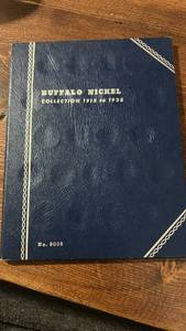 lot 40385 image: Buffalo Nickel Collection 1913 to 1938 Whitman Album No. 9008 with Coins