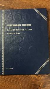 lot 40388 image: Jefferson Nickel Collection 1938 to 1961 Whitman Album No. 9009