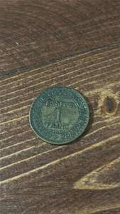 lot 40416 image: 1923 French 1 Franc Chambres de Commerce Coin