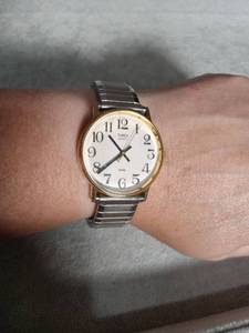 lot 6093 image: Timex Quartz Analog Watch with Speidel Expansion Band