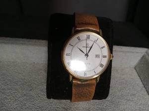 lot 6133 image: Helbros Quartz Dress Watch with Roman Numeral Dial