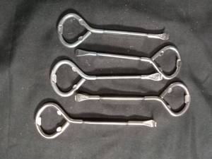 lot 50315 image: Metal Bottle Openers Set of 4