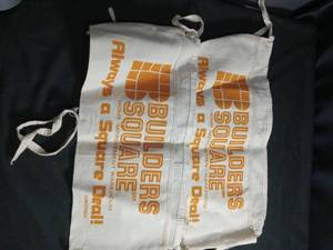 lot 50336 image: Builders Square Home Improvement Warehouse Canvas Nail Aprons Set of 2
