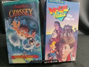 lot 5716 image: Adventures in Odyssey and McGee and Me VHS Tapes