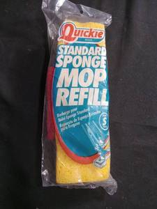 lot 6017 image: Quickie Brand Standard Sponge Mop Refill Type S #0442