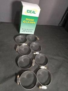 lot 50498 image: Ideal Hose Clamps Set of 10 - 1-12 to 2-12 Pipe