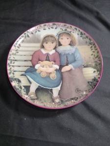 lot 50473 image: Bradford Exchange Sisters Are Blossoms Collector Plate by Chantal Poulin