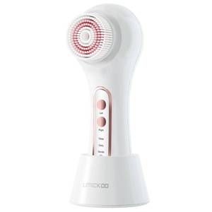 lot 7272 image: UMICKOO Electric Facial Cleansing Brush, 2-Way Rotating Face Scrubber for Daily & Deep Cleaning, 3 Modes, 5 Brush Heads, Rechargeable, IPX7 Waterproof for All Skin Types