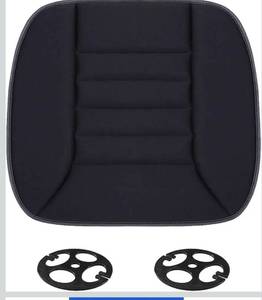 lot 7311 image: Car Seat Cushion Pad, Memory Foam Automotive Butt Cushion with Non-Slip Silicone Bottom, Breathable Driver Seat Protector for Vehicle, Home and Office Chairs (Black)
