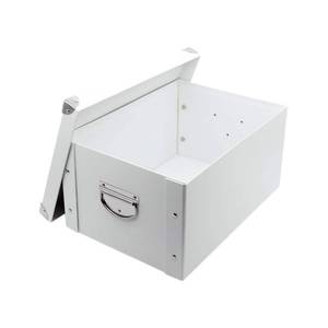 lot 7353 image: GUOZI Collapsible Storage Box, Decorative Memory Box with Lid & Metal Reinforced Corners, Cardboard File Bin with Handles, Organizer Gift Box for Keepsake Toy Photos Office Nursery Wardrobe Bookshelf