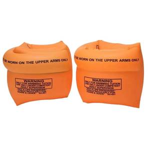 lot 7409 image: 2-4 Pack Arm Floaties for Kids and Adults, Pool Floats, Inflatable Swim Ring, PVC Floater Sleeves for Toddlers Children 3-5-6-12 Years (1 Pair-Orange)