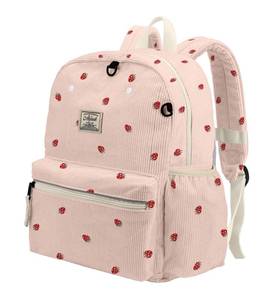 lot 7423 image: Corduroy Kids Backpack for Boys 6-10 Boys Girls Backpacks for Elementary Kindergarten 15 H Fit Folder