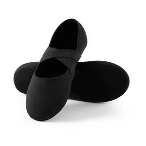 lot 7446 image: SANGEESON Ballet Shoes for Women(Leather Full Sole, Arch Support, Breathable), Jazz Shoes, Ballerina Shoes, Dance Shoes Women for Beginner, X, Size 10-10.5, Black