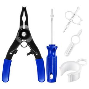 lot 7448 image: Gulfmew 5 Pack Sprinkler Head Adjustment Tool Kit Compatible with Rain BirdHunter, Nozzle Insertion Collar, Rotor Adjustment Wrench, Sprinkler Head Pull up, Rotor Nozzle Key Tool