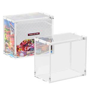 lot 7471 image: HgiVroskelia Booster Box Acrylic Case 3 Pack 8mm Thick Magnetic Lid 4x5mm Magnetic Closure UV Protection Dustproof Easy Top Loading Booster Box Case Protector for Booster Boxes(Case Only)
