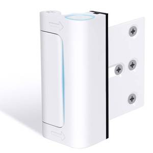 lot 7492 image: Door Reinforcement Lock Withstands 800lbs of Force - White Extra Proof Door Lock for Kids Safety Drilling Required, Prevents Unauthorized Entry, Add a Door Security Lock for Home Safety & Privacy