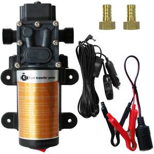 lot 7494 image: Steauty Portable DC 12V Electric Gasoline Transfer Pump, with 75W DC Motor, Moves Up to 110 Gallons of Gas or Diesel Per Hour, Suitable for Vehicles, Boats, Motorbike, Equipment, Gasoline, Diesel