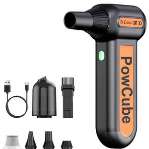 lot 7496 image: 2-in-1 Compressed Air Duster 180000RPM Powerful Motor, Cordless Mini Vacuum Cleaner, 10,000mAh Battery, Portable Electric Air Duster, Dust Blower for Computer, Keyboard, Outdoor, House, Car and Office