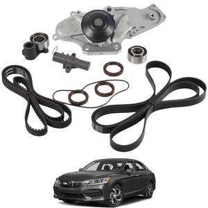 lot 7522 image: YzusGomumu TCKWP329 Serpentine Drive Timing Belt With Water Pump Kit Compatible with 2003-2018 Honda Accord Crosstour Odyssey Pilot Ridgeline Saturn VUE Acura MDX RDX RL TL TSX V6 3.0L 3.2L 3.5L 3.7L