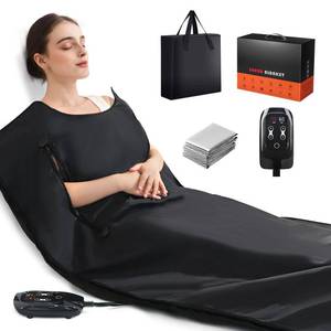 lot 7548 image: Portable Infrared Sauna Blanket for Home, 86-176F, Detox, Circulation, Full Body Far Infrared Heating for Weight Loss, Stress Relief, Relaxation &amp Muscle Relief, Fast Heat-Up&ampCarrying Bag, 5.88x2.63ft