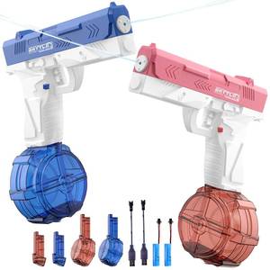lot 7554 image: GPPNKC Electric Water Gun for Adults & Kids, 500CC Water Tank 25-33FT Long Range, Outdoor Summer Toys for Pool Beach Water Fight, Gift for Boys Girls