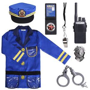 lot 7609 image: Sepco Police Officer Costume for kids Role Play Kit with Cop Dress Up Costume Accessories, Ages 3-6 yrs
