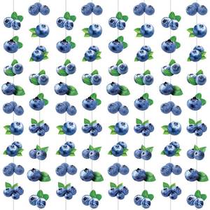 lot 7615 image: Blueberry Birthday Party Supplies Blueberry Garlands 8PCS Berry Sweet Decorations Blueberry Hanging Garland Banners Blueberries Party Ceiling Decor for Berry Theme Baby Shower Supplies